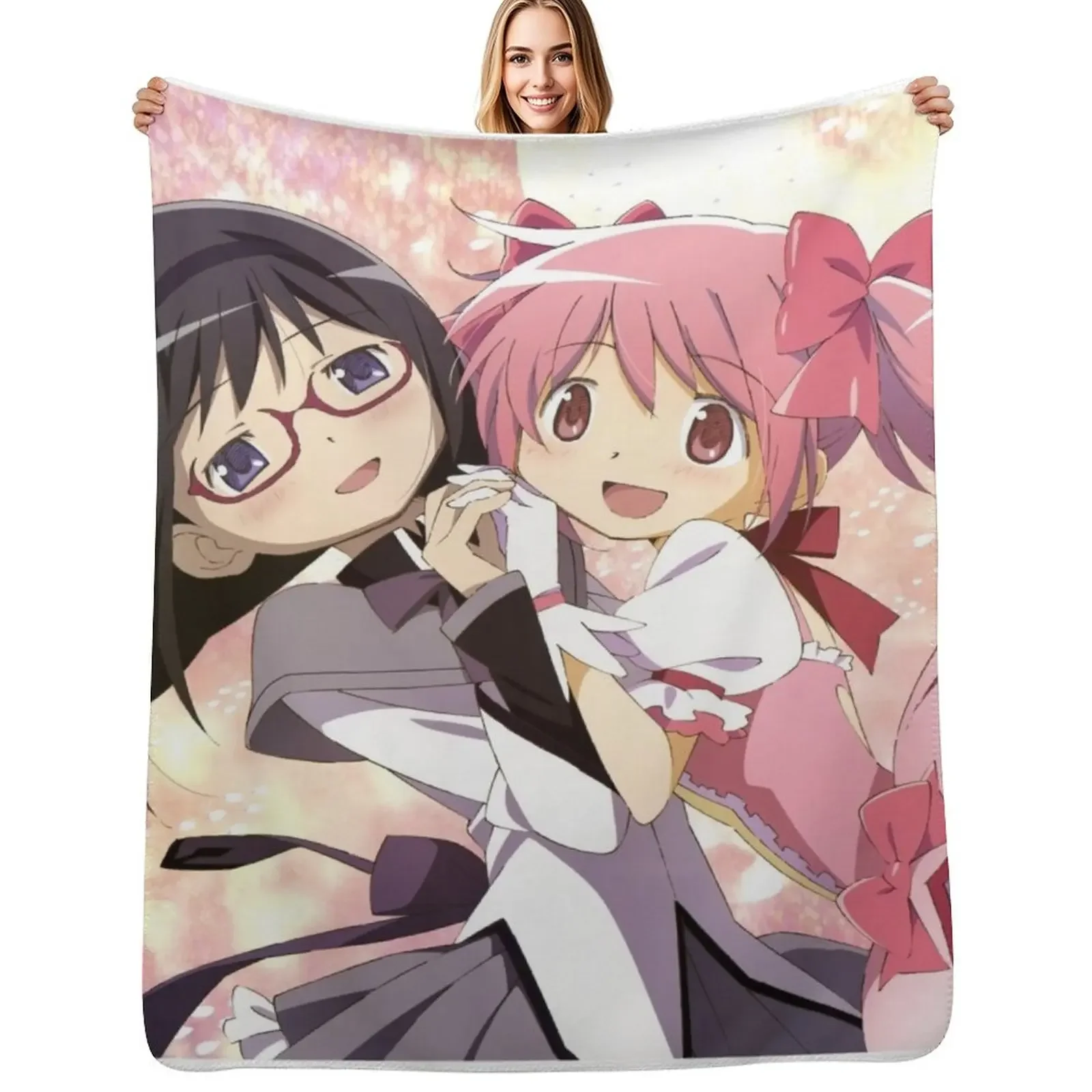 madoka magica madoka and homura Throw Blanket Tourist Winter beds Shaggy Large Blanket
madoka magica madoka and homura Throw Blanket Tourist Winter beds Shaggy Large Blanket