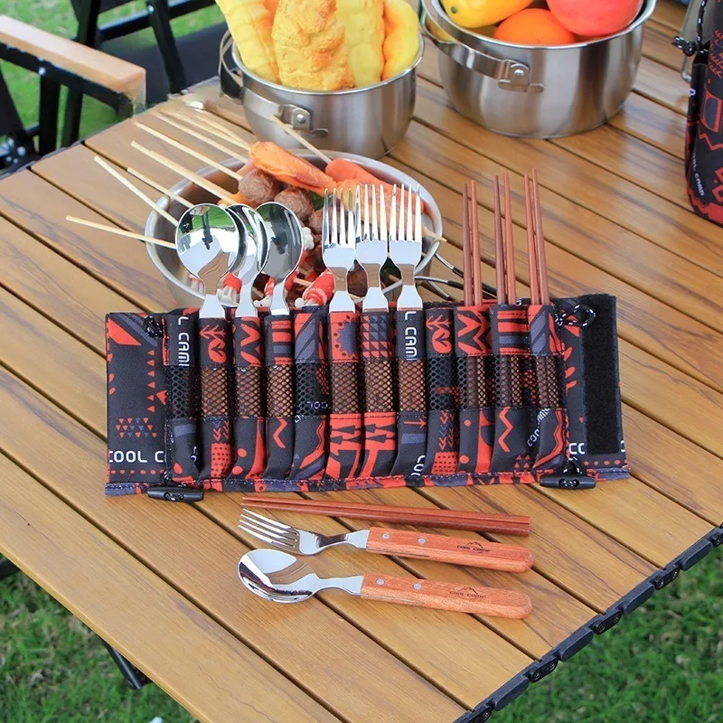 Outdoor Portable Cutlery Set Stainless Steel Camping Kitchen Fork Spoon Set Picnic Travel Hiking Ultralight Camping Supplies
Outdoor Portable Cutlery Set Stainless Steel Camping Kitchen Fork Spoon Set Picnic Travel Hiking Ultralight Camping Supplies