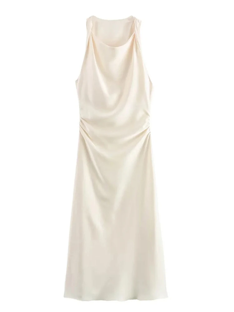 2025 Summer Women Satin Slip Long Dresses for Dress Woman Sexy Evening Party Dress Sleeveless Female Elegant Dresse
2025 Summer Women Satin Slip Long Dresses for Dress Woman Sexy Evening Party Dress Sleeveless Female Elegant Dresse