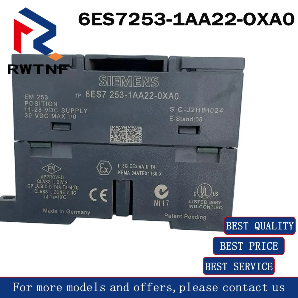 Brand New Genuine 6ES7253-1AA22-0XA0 SIEMENS EM253 Positioning Module Suitable for S7-200 Series P,100% original warehouse stock
Brand New Genuine 6ES7253-1AA22-0XA0 SIEMENS EM253 Positioning Module Suitable for S7-200 Series P,100% original warehouse stock