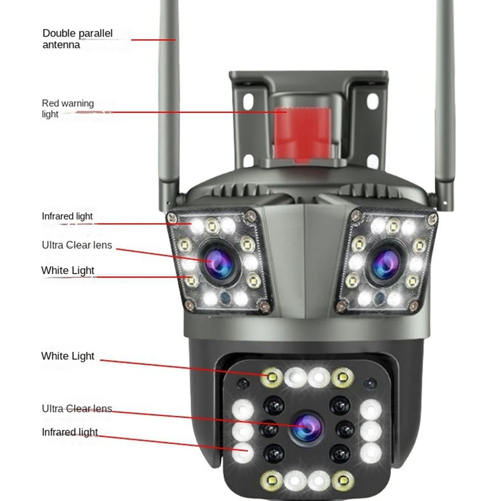 AB-360° 2MP WiFi Camera Outdoor 3.6X Optical Zoom Security Protection Three Screen Waterproof Video Surveillance EU
AB-360° 2MP WiFi Camera Outdoor 3.6X Optical Zoom Security Protection Three Screen Waterproof Video Surveillance EU