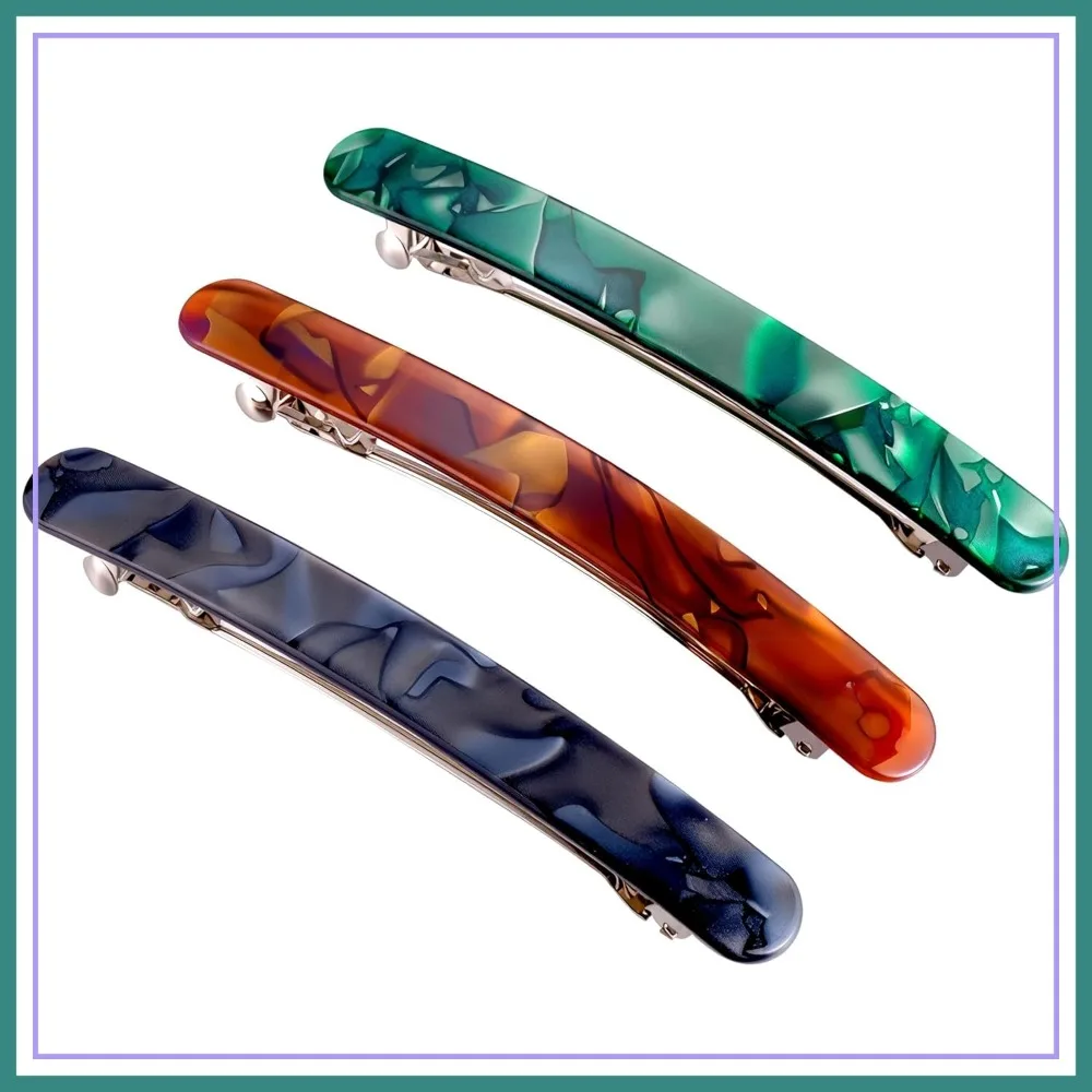 4 Inch Large Hair Barrettes for Women - Strong Hold French Clips for Thick/Thin Hair, Tortoiseshell Acetate Accessories for Ponytail, Half-Up Hairstyles - 3 Pack
4 Inch Large Hair Barrettes for Women - Strong Hold French Clips for Thick/Thin Hair, Tortoiseshell Acetate Accessories for Ponytail, Half-Up Hairstyles - 3 Pack