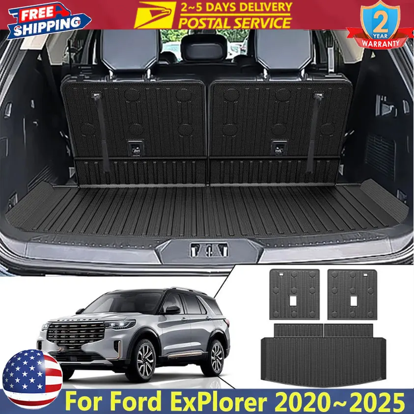 Автомобильный грузовой коврик для Ford Explorer 2020 ~ 2025 Коврик в багажник TPE Набор ковриков для багажа Four Seasons Водонепроницаемый противоскользящий коврик в багажник
Автомобильный грузовой коврик для Ford Explorer 2020 ~ 2025 Коврик в багажник TPE Набор ковриков для багажа Four Seasons Водонепроницаемый противоскользящий коврик в багажник