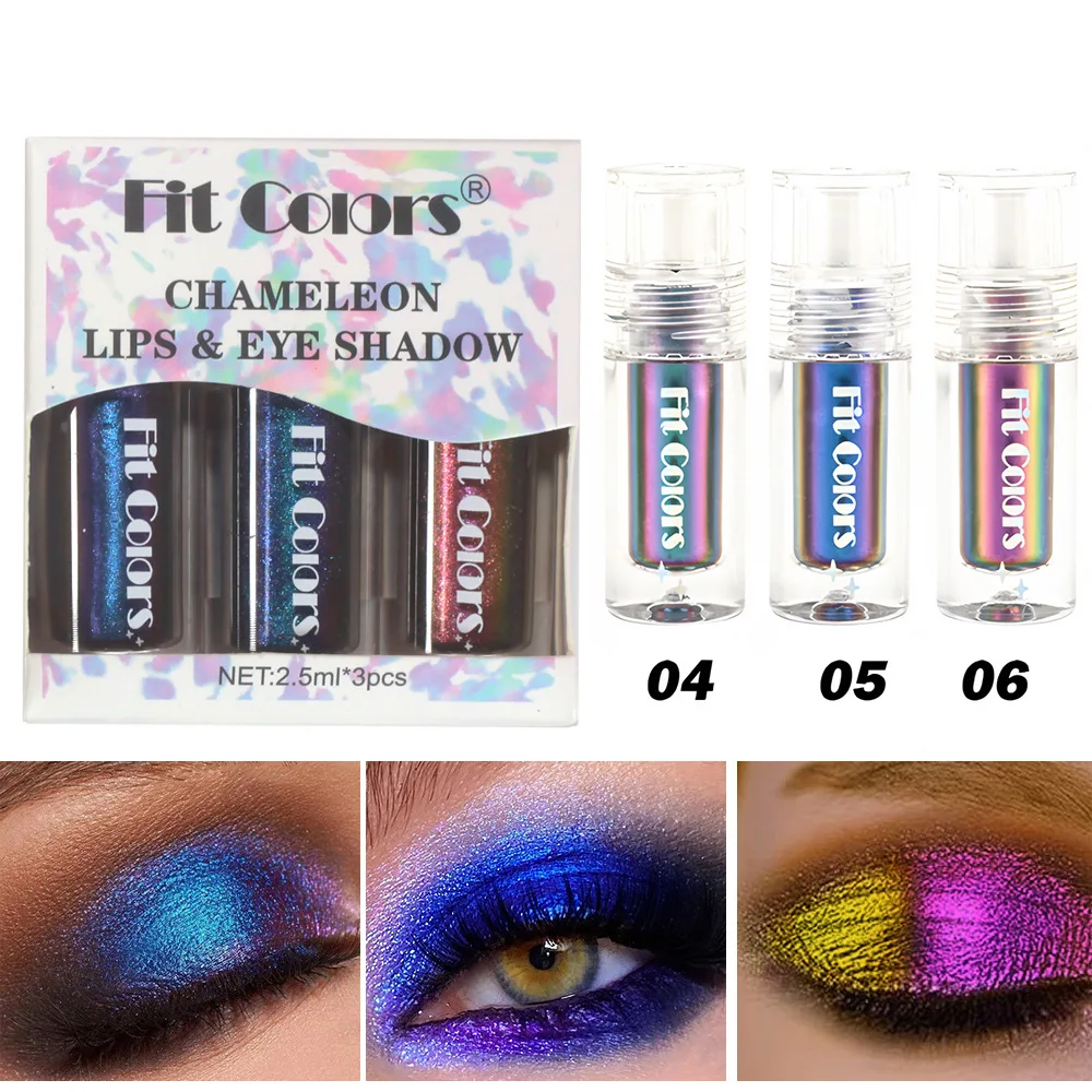 3Pcs Optical Liquid Eyeshadow Set Color Changing Light Shift Highlighter Film Forming Eye Shadow Lip Gloss Makeup
3Pcs Optical Liquid Eyeshadow Set Color Changing Light Shift Highlighter Film Forming Eye Shadow Lip Gloss Makeup