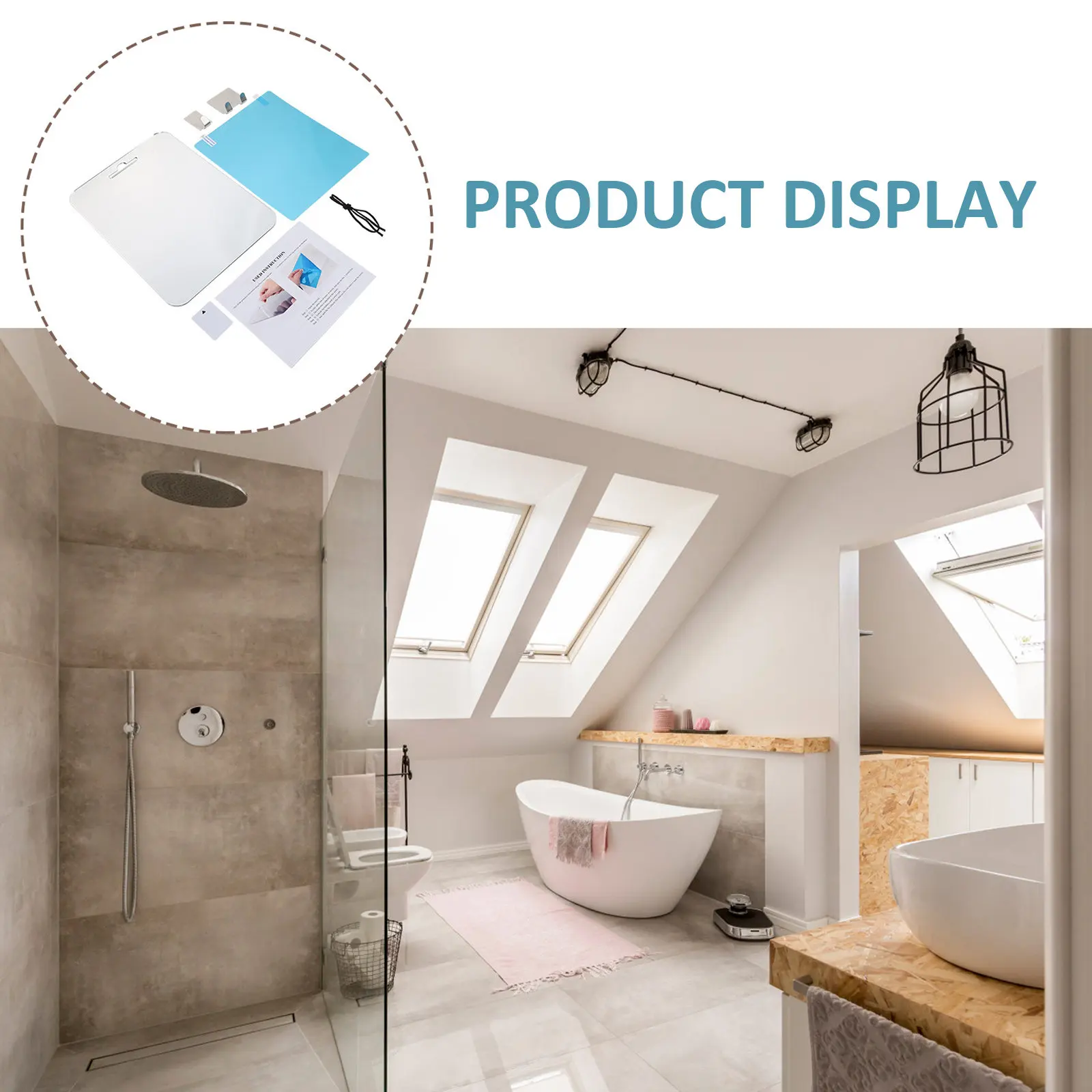 1 комплект: Зеркало для бритья с защитой от запотевания и удобной полкой, прочное акриловое зеркало для макияжа для ванной комнаты, путешествий, компактное использование
1 комплект: Зеркало для бритья с защитой от запотевания и удобной полкой, прочное акриловое зеркало для макияжа для ванной комнаты, путешествий, компактное использование