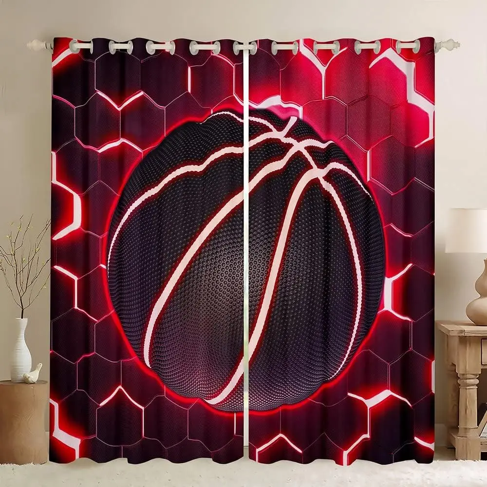 2 panel Hexagonal Geometric Glowing Curtain Basketball Baseball Football Soccer Curtain for Boys Bedroom Blinds Window cortinas
2 panel Hexagonal Geometric Glowing Curtain Basketball Baseball Football Soccer Curtain for Boys Bedroom Blinds Window cortinas