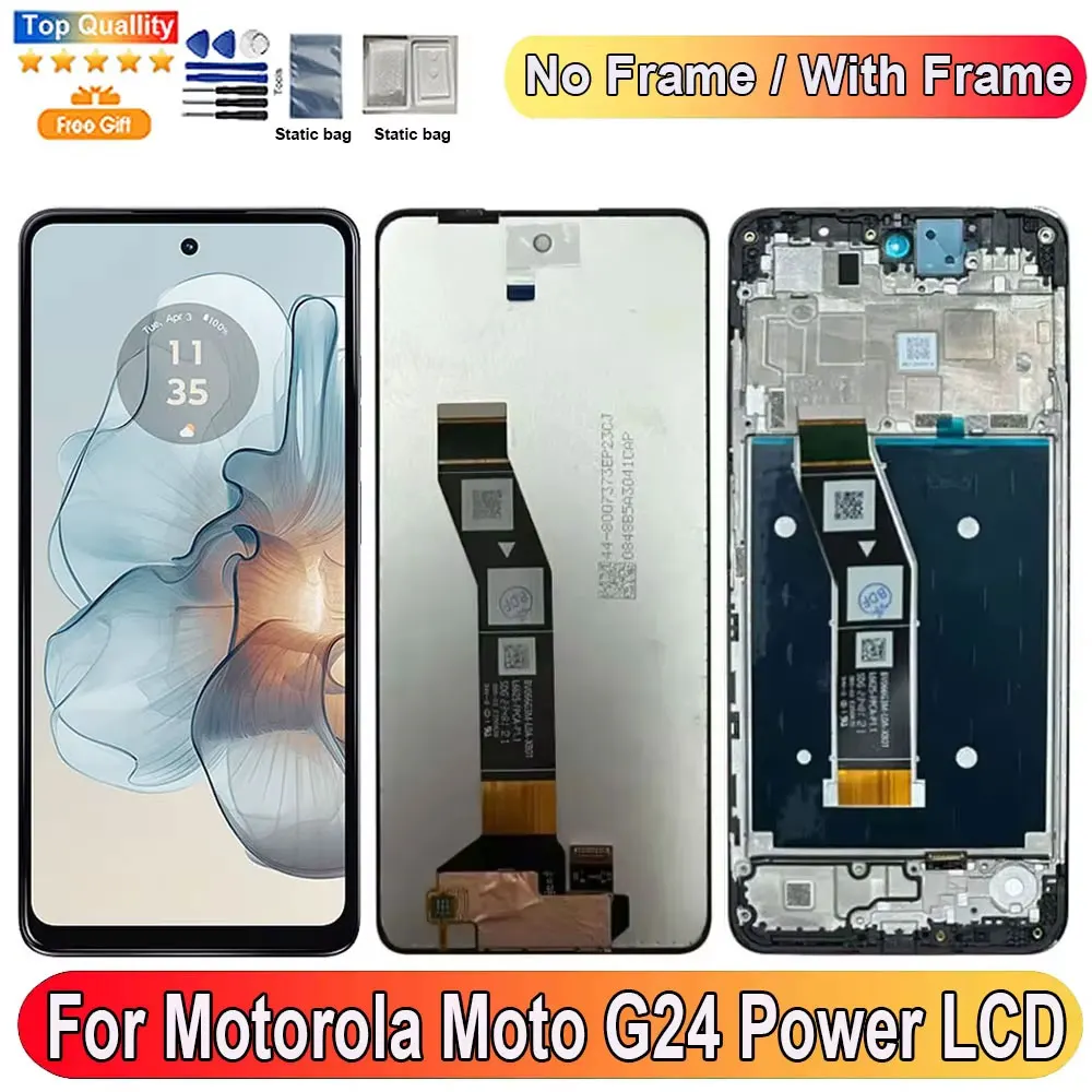 New For Motorola Moto G24 Power LCD Display With Frame Screen Touch Panel Digitizer For Moto G24 Power screen Replacement Parts
New For Motorola Moto G24 Power LCD Display With Frame Screen Touch Panel Digitizer For Moto G24 Power screen Replacement Parts