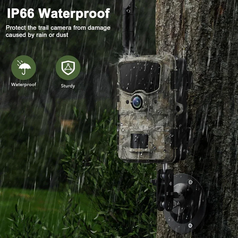 4G Hunting Trail Camera 1080P 24MP Game Camera with Night Vision Waterproof IP66 Deer Camera for Wildlife Monitoring
4G Hunting Trail Camera 1080P 24MP Game Camera with Night Vision Waterproof IP66 Deer Camera for Wildlife Monitoring