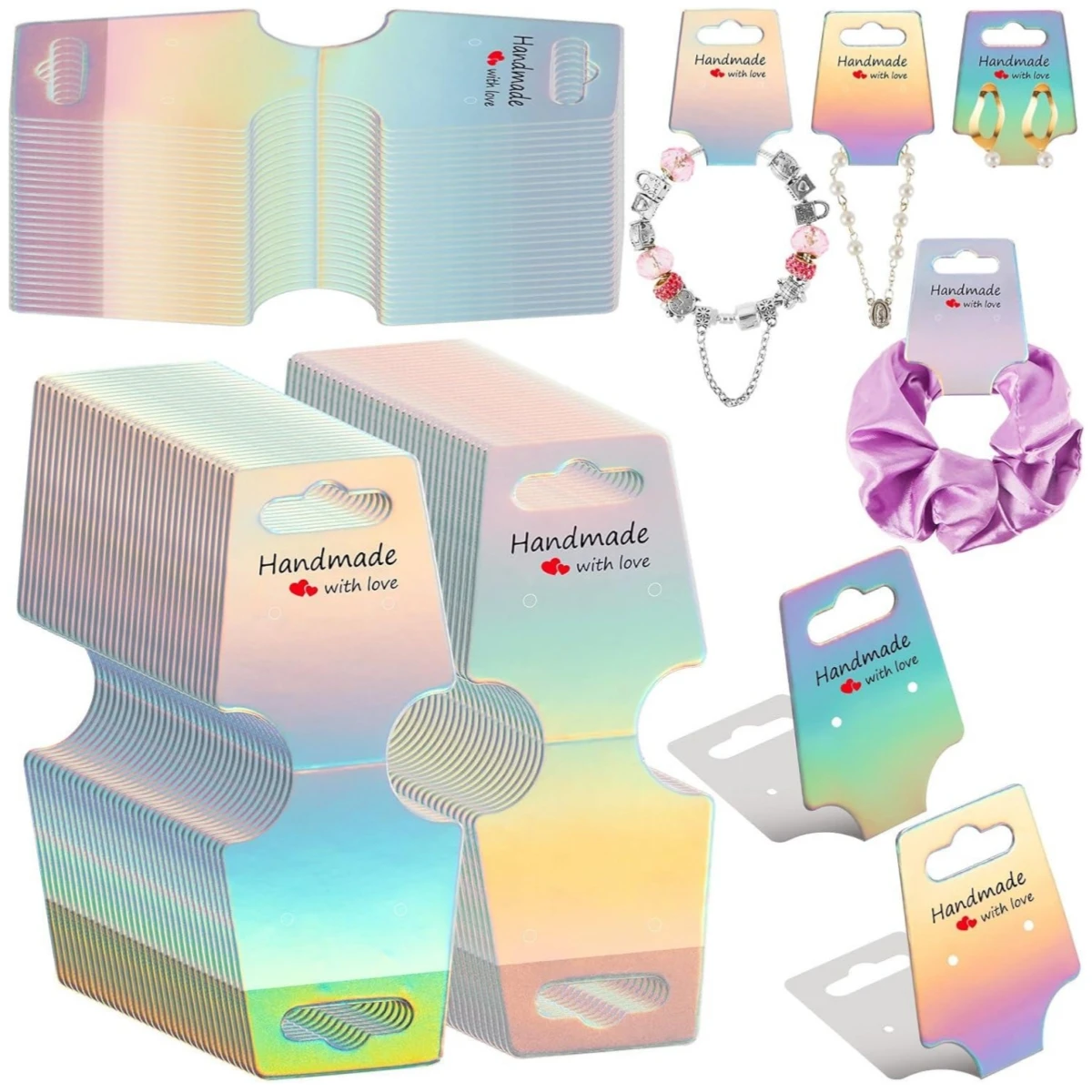 20/100pcs Holographic Bracelet Display Cards, Self-Adhesive Necklace Display Cards, Jewelry Earring Keychain Display Cards
20/100pcs Holographic Bracelet Display Cards, Self-Adhesive Necklace Display Cards, Jewelry Earring Keychain Display Cards