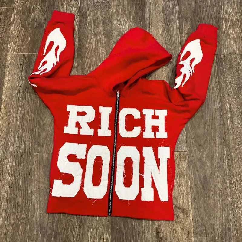 Y2k Clothes Men's Zip Up Hoodie 2026 New American High Street Distressed Oversized Hip Hop Jacket Vintage Gothic Свитшот 운동복
Y2k Clothes Men's Zip Up Hoodie 2026 New American High Street Distressed Oversized Hip Hop Jacket Vintage Gothic Свитшот 운동복