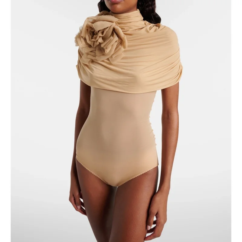 2026 Spring/Summer New Fashionable and Elegant 3D Floral High-Quality Sexy Slimming Pleated Shawl High-Neck Women's Jumpsuit
2026 Spring/Summer New Fashionable and Elegant 3D Floral High-Quality Sexy Slimming Pleated Shawl High-Neck Women's Jumpsuit