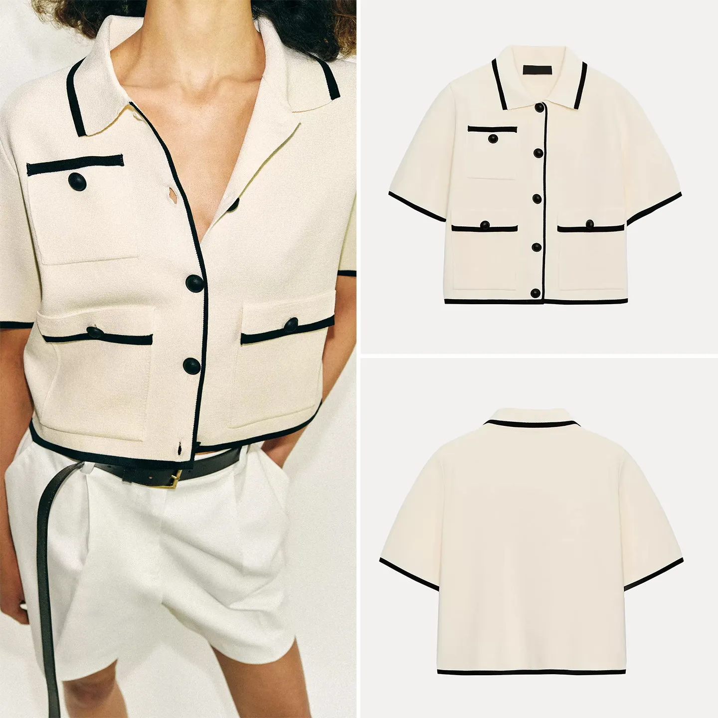 Women's Casual Knitted Short Sleeve Neck Jacket Summer 2026 New Style Commute Style Color Block Design
Women's Casual Knitted Short Sleeve Neck Jacket Summer 2026 New Style Commute Style Color Block Design