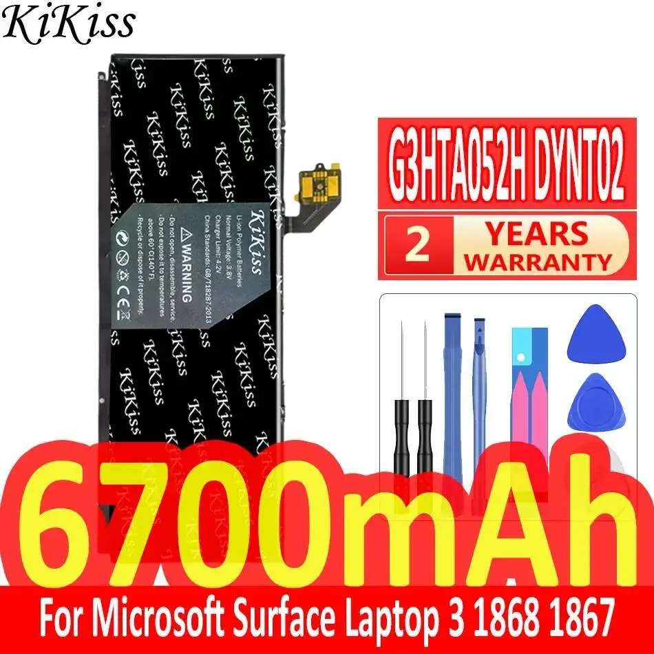 Tablet Battery For Microsoft Surface Laptop 3 1868 1867 G3HTA052H DYNT02 Short Wires Environmentally Friendly 6700mAh
Tablet Battery For Microsoft Surface Laptop 3 1868 1867 G3HTA052H DYNT02 Short Wires Environmentally Friendly 6700mAh