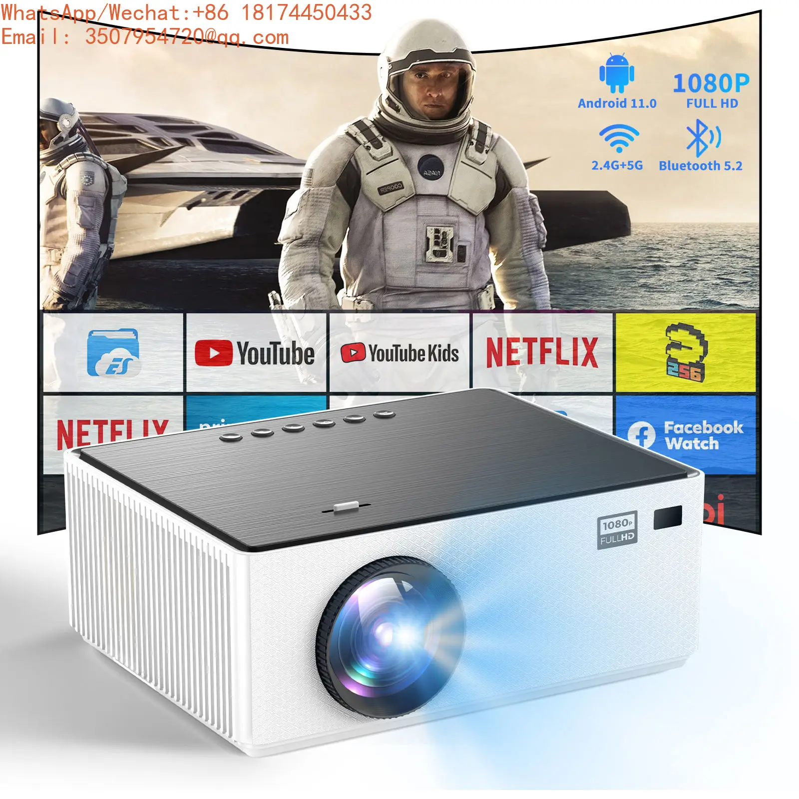 Ydh-m7 Smart 4k Projector 300 Lumens Android 11 Infrared Remote Control Auto Focus Suitable For Indoor Portable Projector
Ydh-m7 Smart 4k Projector 300 Lumens Android 11 Infrared Remote Control Auto Focus Suitable For Indoor Portable Projector