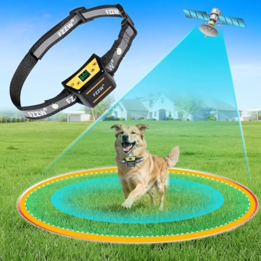 Wireless GPS Dog Fence for Outdoor Use Waterproof Collar Receiver Black Adjustable Range Warning Strength with Wireless Chargin
Wireless GPS Dog Fence for Outdoor Use Waterproof Collar Receiver Black Adjustable Range Warning Strength with Wireless Chargin