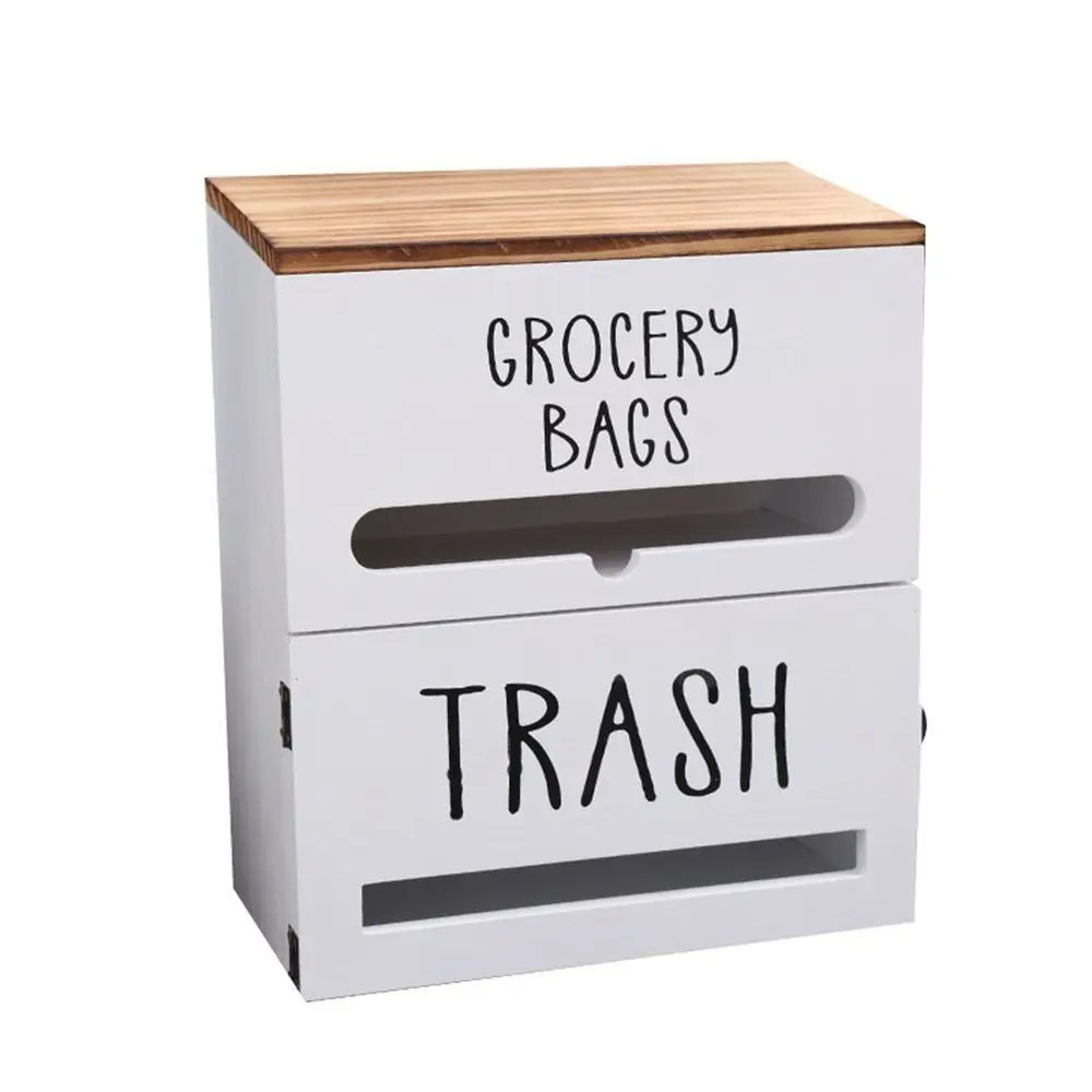 Wall Mounted Trash Bag Dispenser 2 in 1 with Lid Garbage Bag Container Wood Kitchen Organizer Toilet Roll Paper Holder Desktop
Wall Mounted Trash Bag Dispenser 2 in 1 with Lid Garbage Bag Container Wood Kitchen Organizer Toilet Roll Paper Holder Desktop