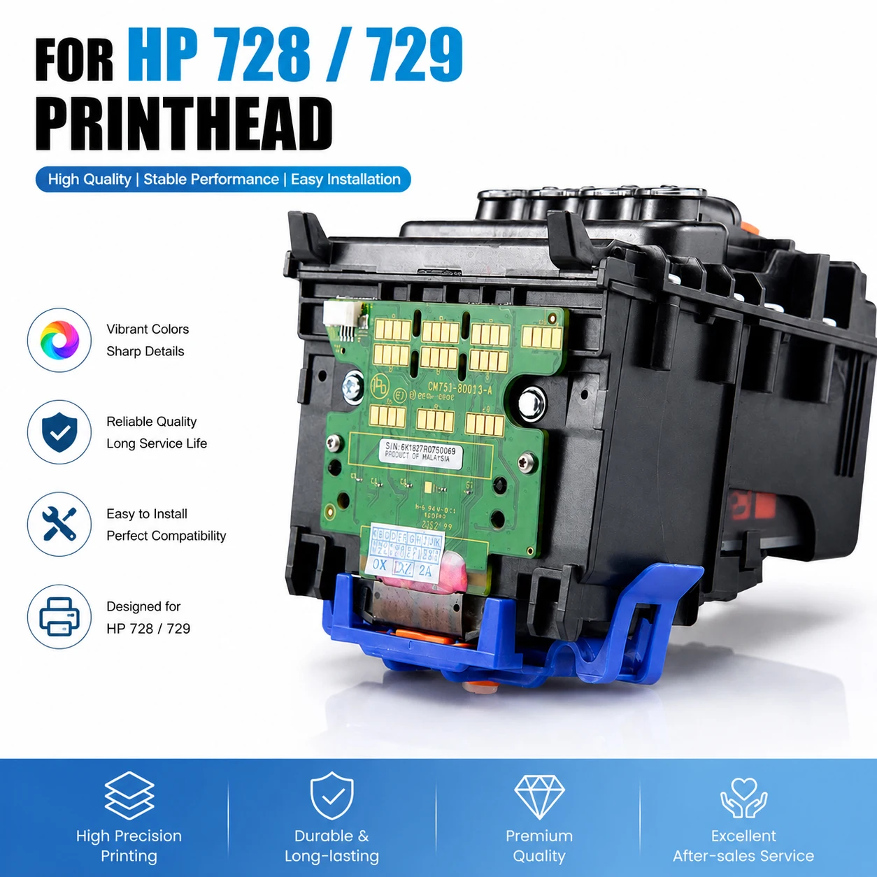 For HP729 728 Printhead Replacement Kit (F9J81A) DesignJet T830 T730 Large Format Plotter Printers Print Head
For HP729 728 Printhead Replacement Kit (F9J81A) DesignJet T830 T730 Large Format Plotter Printers Print Head