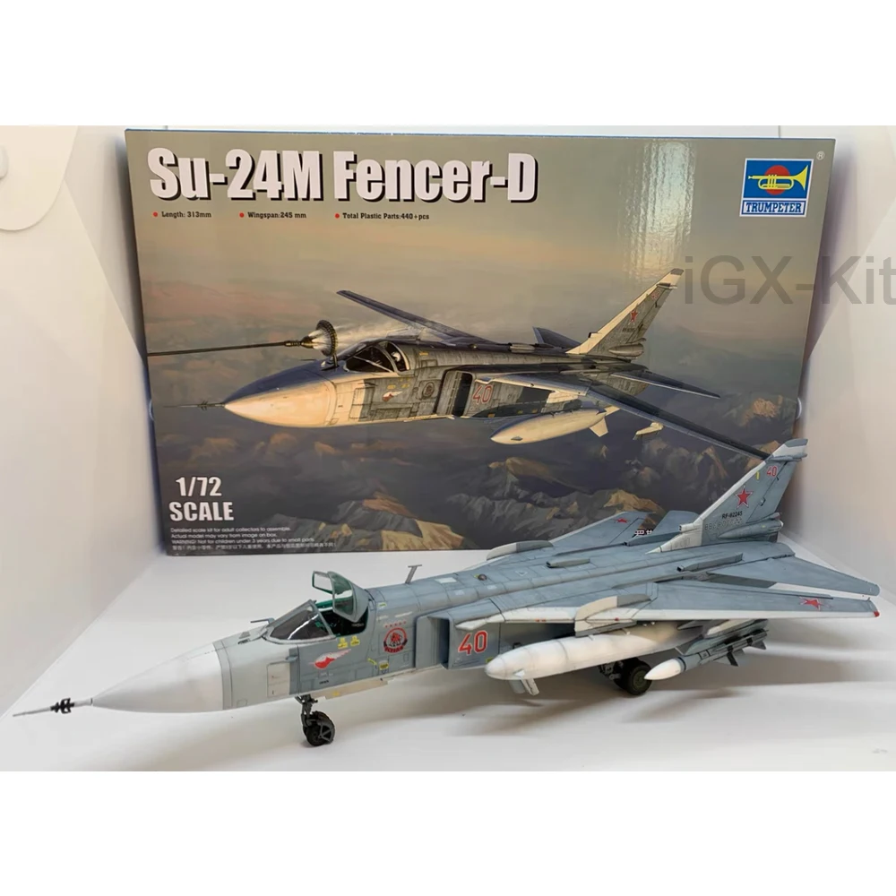 Trumpeter 01673 1:72 Russian Su24 Su-24 Su-24M Fencer D Jet Fighter Plastic Model Kit
Trumpeter 01673 1:72 Russian Su24 Su-24 Su-24M Fencer D Jet Fighter Plastic Model Kit