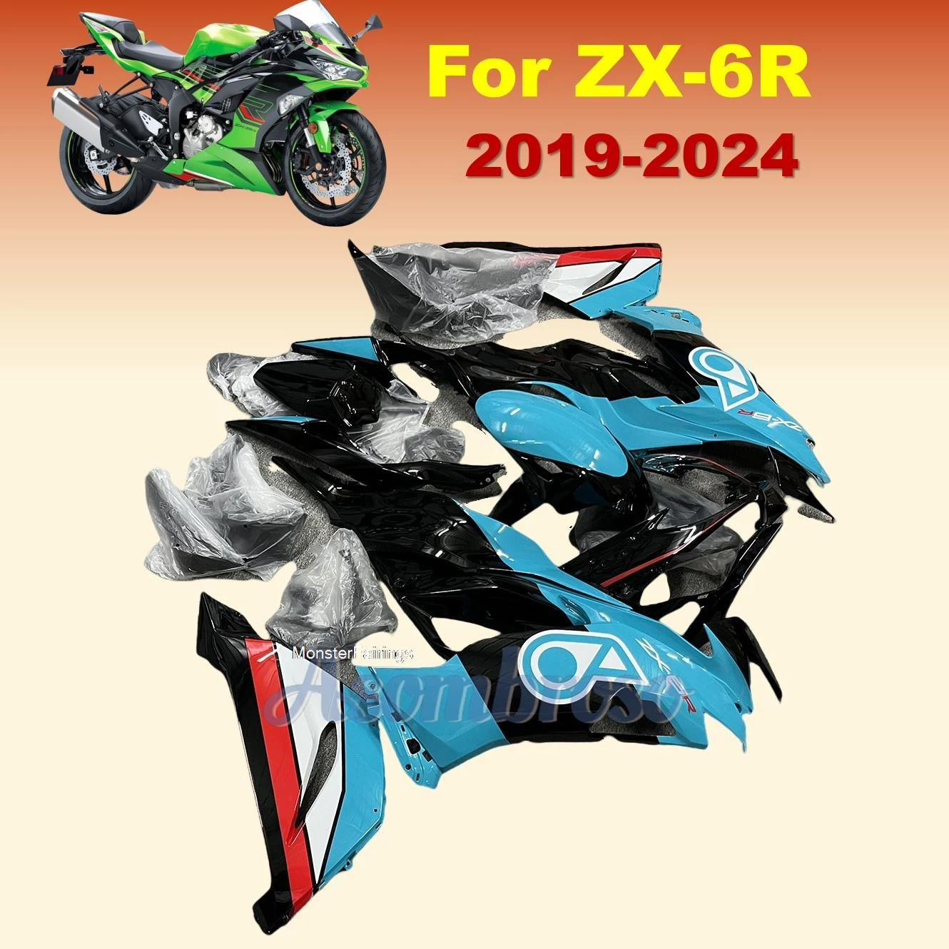 Motorcycle Full Fairing Kit for Kawasaki ZX6R 2019 2020 2021 2022 2023 2024 ZX-6R Bodywork set YT
Motorcycle Full Fairing Kit for Kawasaki ZX6R 2019 2020 2021 2022 2023 2024 ZX-6R Bodywork set YT
