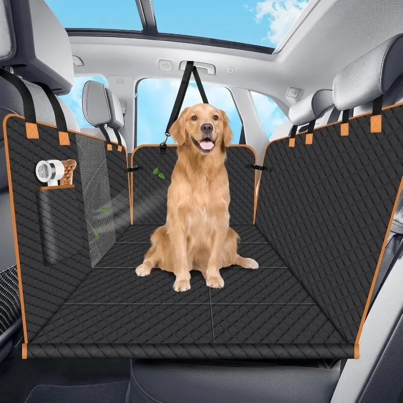 Dog Car Seat Cover for Back Seat, Dog Car Bed Cover with Strong Hard Bottom 4 Panels, Car Back Seat Extender for Dogs,
Dog Car Seat Cover for Back Seat, Dog Car Bed Cover with Strong Hard Bottom 4 Panels, Car Back Seat Extender for Dogs,