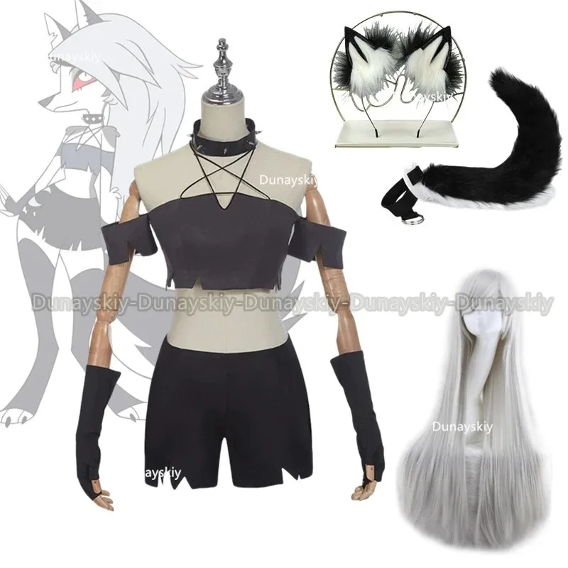 Helluva cos Boss Cosplay Costume for Loona Loony Toony Women Neck Vest Shorts Suit Black Uniform Suit Halloween Party Outfits
Helluva cos Boss Cosplay Costume for Loona Loony Toony Women Neck Vest Shorts Suit Black Uniform Suit Halloween Party Outfits