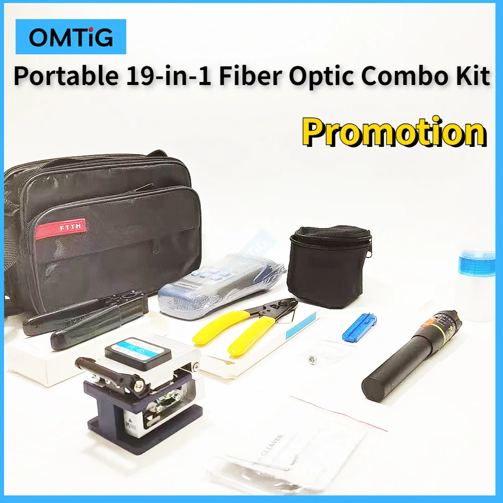 Portable Fiber Combo Kit with Visual Fault Locator, 10MW Fiber Cleaver, 70 ~ + 10dBm, Optical Power Meter,Free Shipping
Portable Fiber Combo Kit with Visual Fault Locator, 10MW Fiber Cleaver, 70 ~ + 10dBm, Optical Power Meter,Free Shipping