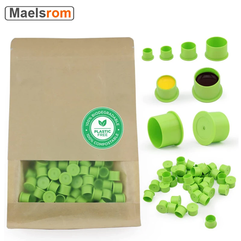 Tattoo Ink Caps Biodegradable 200pcs PLA Green Disposable Tattoo Ink Cups Caps For Tattoo Permanent MakeupTattoo Supplies Kits
Tattoo Ink Caps Biodegradable 200pcs PLA Green Disposable Tattoo Ink Cups Caps For Tattoo Permanent MakeupTattoo Supplies Kits