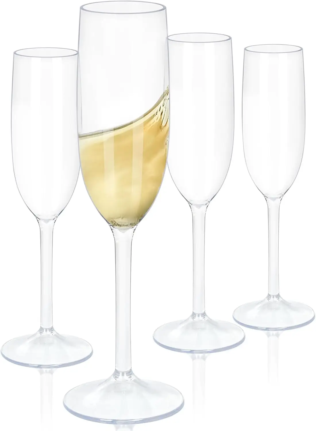 Tritan Champagne Flutes Set of 4, 5.5 oz BPA-Free Cocktail Glasses for Parties, Travel, Outdoor Use – Dishwasher Safe
Tritan Champagne Flutes Set of 4, 5.5 oz BPA-Free Cocktail Glasses for Parties, Travel, Outdoor Use – Dishwasher Safe