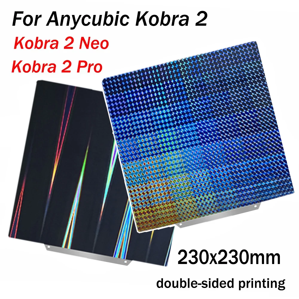 Сборная пластина для Anycubic Kobra 2, Kobra 2 Pro/Neo, артиллерийский Genius Pro, пружинный стальной лист 230 × 230 мм, двусторонняя кровать PET PEO PEI
Сборная пластина для Anycubic Kobra 2, Kobra 2 Pro/Neo, артиллерийский Genius Pro, пружинный стальной лист 230 × 230 мм, двусторонняя кровать PET PEO PEI