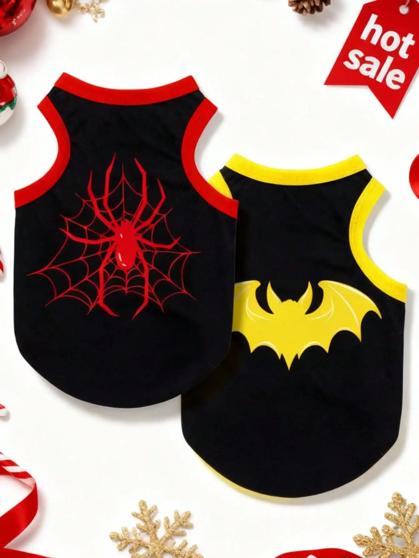 Spider Bat Print Pet Vest Breathable Anti Flea Anti Shedding Polyester Clothes For Cats Dogs
Spider Bat Print Pet Vest Breathable Anti Flea Anti Shedding Polyester Clothes For Cats Dogs