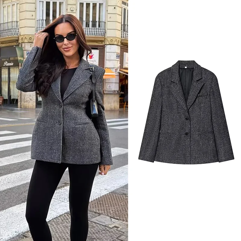 2025 New Office Blazers Women's Autumn Jackets Fashion Slim V Elegant Blazers Coats Chic Street Youth Travel Women's Jackets
2025 New Office Blazers Women's Autumn Jackets Fashion Slim V Elegant Blazers Coats Chic Street Youth Travel Women's Jackets