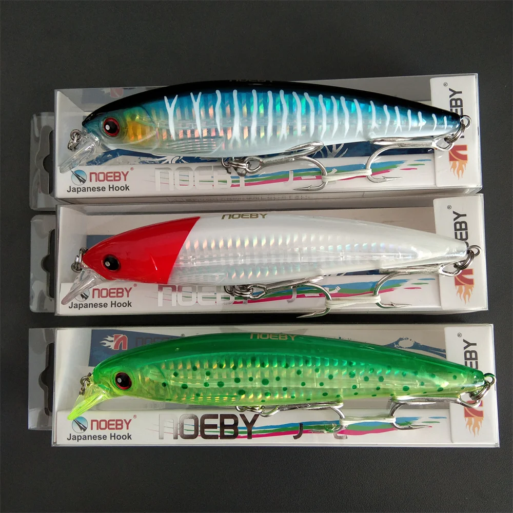 Noeby 3pcs Fish Bait Floating 14cm 40g Biomimetic Artificial Plastic Hard Bait, Specialized Lure for Sea Fishing
Noeby 3pcs Fish Bait Floating 14cm 40g Biomimetic Artificial Plastic Hard Bait, Specialized Lure for Sea Fishing