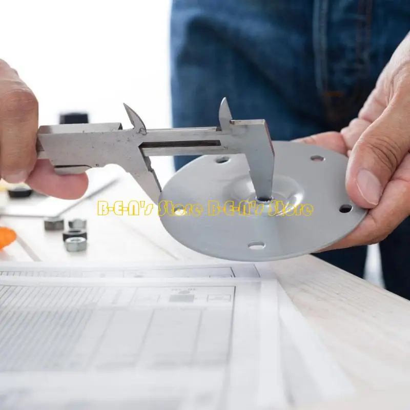 Y1AD Ergonomic Plastic Measuring Tool 150mm Double Scale Caliper For DIY Enthusiasts And Technical Drawing