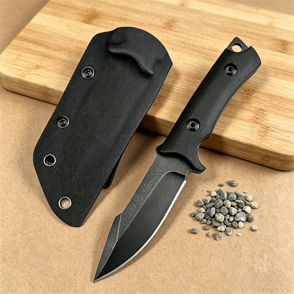 All‑Purpose Multifunctional Fixed Blade Knife 5Cr13MoV Blade Non‑Slip Handle Outdoor Camping Hunting Survival Tool with Sheath
All‑Purpose Multifunctional Fixed Blade Knife 5Cr13MoV Blade Non‑Slip Handle Outdoor Camping Hunting Survival Tool with Sheath