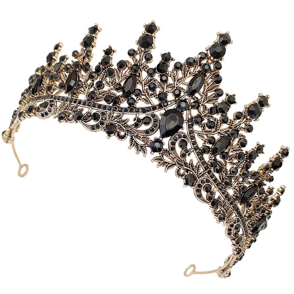 Black Rhinestone Crown Vintage Wedding Bridal Tiaras Headband Bride Headpiece Rhinestones Zinc Alloy Leaf Flower
Black Rhinestone Crown Vintage Wedding Bridal Tiaras Headband Bride Headpiece Rhinestones Zinc Alloy Leaf Flower