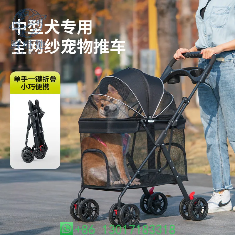 Foldable Portable Pet Stroller for Medium Large Dogs Cats Outdoor Lightweight Travel Pet Carrier Cart
Foldable Portable Pet Stroller for Medium Large Dogs Cats Outdoor Lightweight Travel Pet Carrier Cart