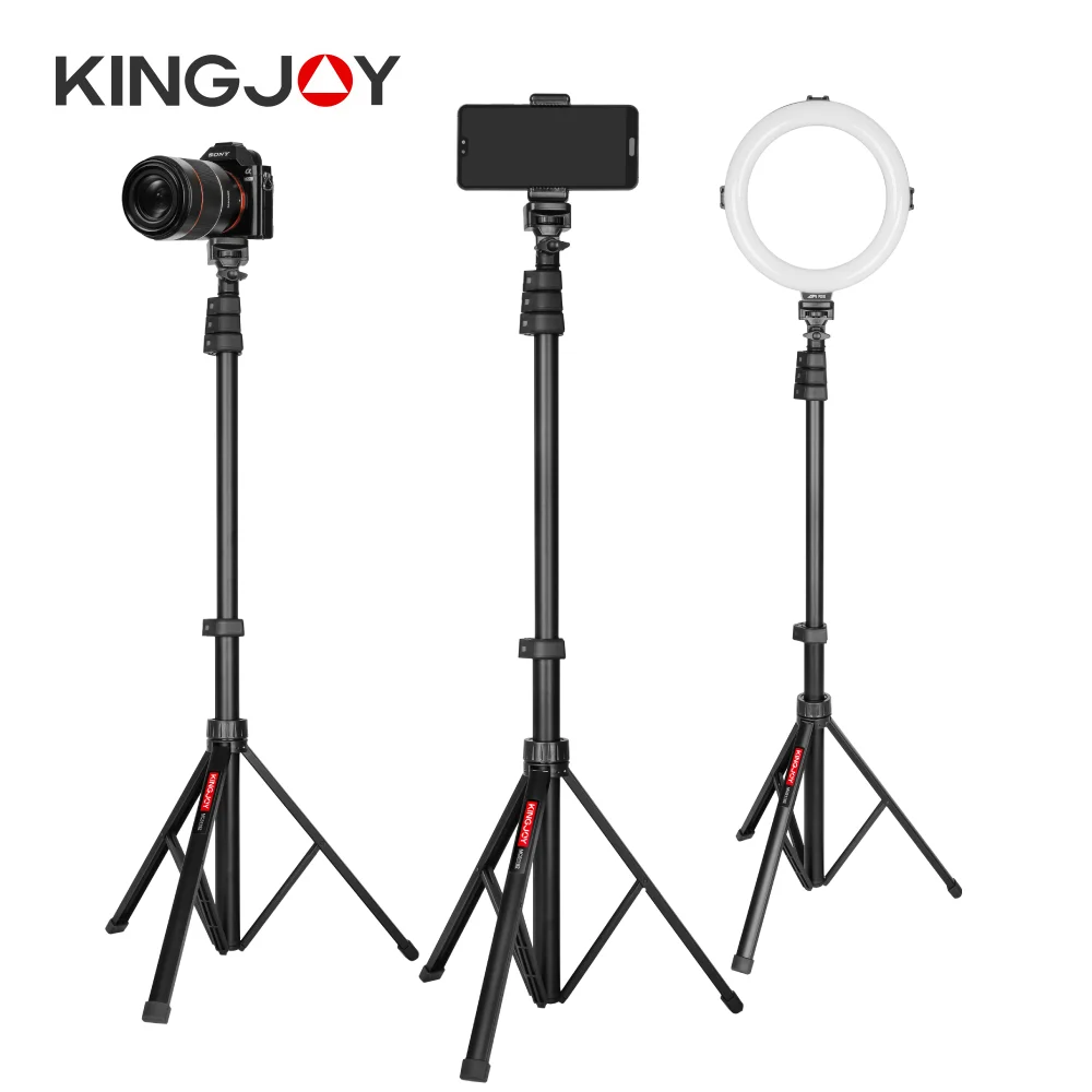 KINGJOY Aluminium Ring Light Stand Adjustable Portable Tripod Holder with 1/4 Screw Head for Flash Lamp Ring Light Camera Phones
KINGJOY Aluminium Ring Light Stand Adjustable Portable Tripod Holder with 1/4 Screw Head for Flash Lamp Ring Light Camera Phones