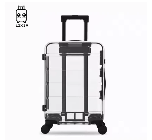 LIXIA New Latest Luxury Transparent Suitcase Fashion Brand Rolling Luggage Boarding Trolley Case Carry On Luggage Travel Box
LIXIA New Latest Luxury Transparent Suitcase Fashion Brand Rolling Luggage Boarding Trolley Case Carry On Luggage Travel Box