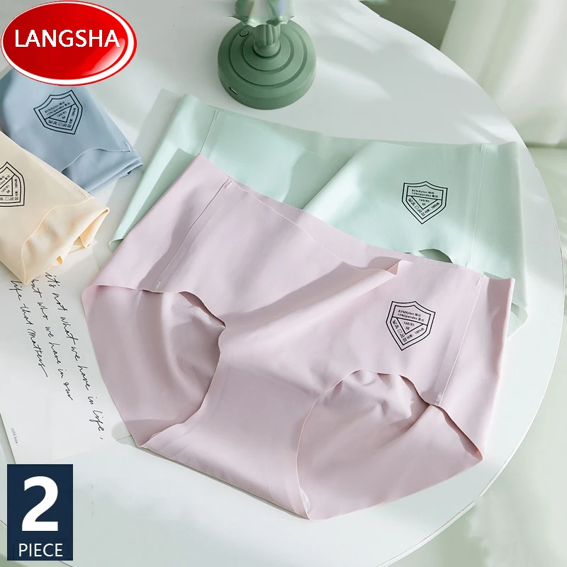 Seamless Women's Panties 2Pcs/Set Sexy Intimates Girls Briefs Female Ice Silk Underwear Breathable Cotton Crotch Lingerie
Seamless Women's Panties 2Pcs/Set Sexy Intimates Girls Briefs Female Ice Silk Underwear Breathable Cotton Crotch Lingerie