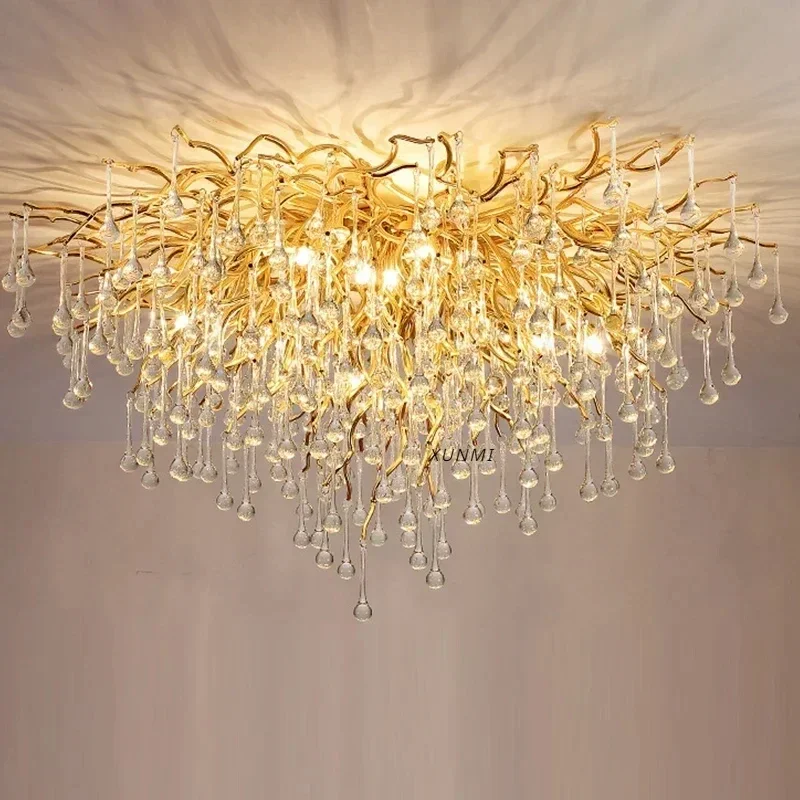 New Luxury Crystal Chandelier Luxury Villa Art Living Room Creative Imitation Resin Water Drop Ceiling Lamp Room Decoration
New Luxury Crystal Chandelier Luxury Villa Art Living Room Creative Imitation Resin Water Drop Ceiling Lamp Room Decoration