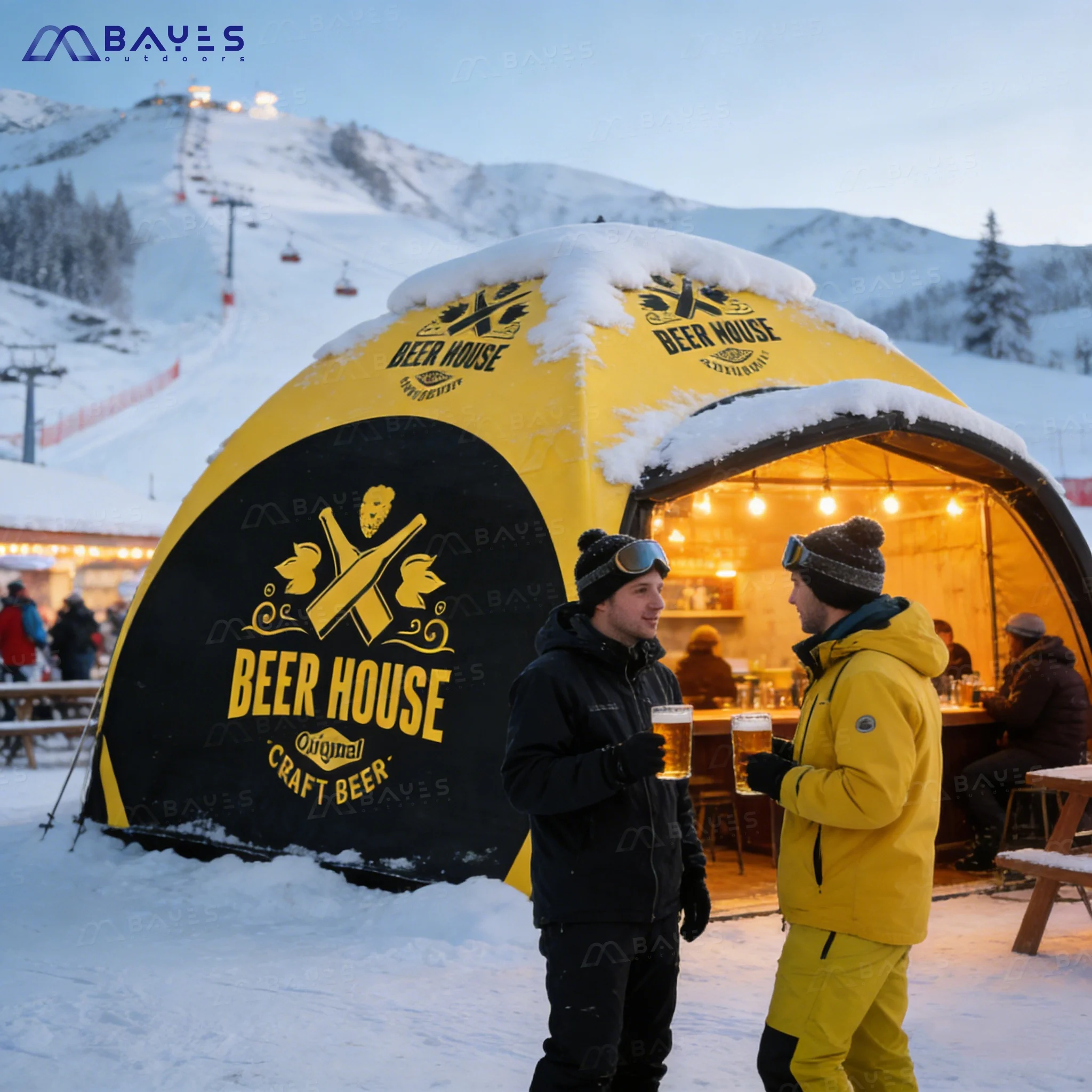 BAYES 4 Seasons Luxury Extra Large 17.2 Square Meter Inflatable Tent Air-Sealed Canopy Gazebo For Advertising
BAYES 4 Seasons Luxury Extra Large 17.2 Square Meter Inflatable Tent Air-Sealed Canopy Gazebo For Advertising