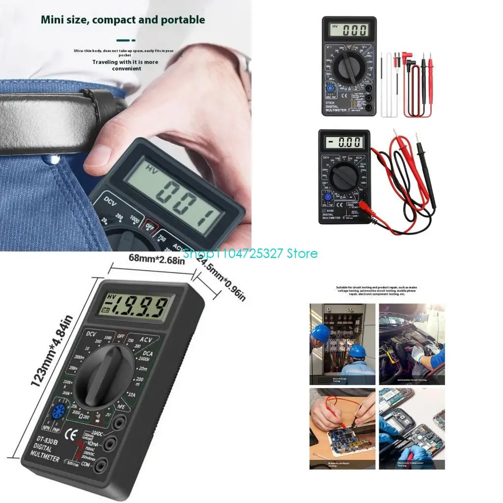 D8KF Небольшой цифровой мультиметровый диодный тестирование Триод.
D8KF Небольшой цифровой мультиметровый диодный тестирование Триод.