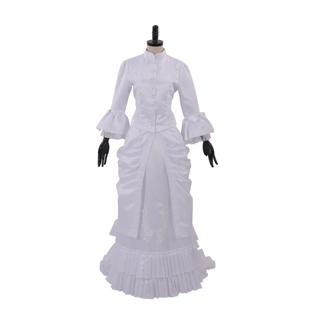 Medieval Victorian White Ball Gown Dress Wedding Dress Victorian Costume Dress Civil War Dress Custom Made
Medieval Victorian White Ball Gown Dress Wedding Dress Victorian Costume Dress Civil War Dress Custom Made