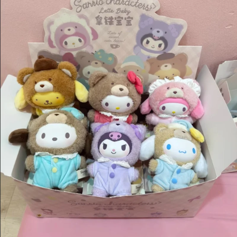 15 см подлинная виниловая серия Sanrio Latte Baby, слепая коробка Kuromi Hello Kitty, сумка, подвеска, декоративная кукла, орнамент, подарок на день рождения
15 см подлинная виниловая серия Sanrio Latte Baby, слепая коробка Kuromi Hello Kitty, сумка, подвеска, декоративная кукла, орнамент, подарок на день рождения