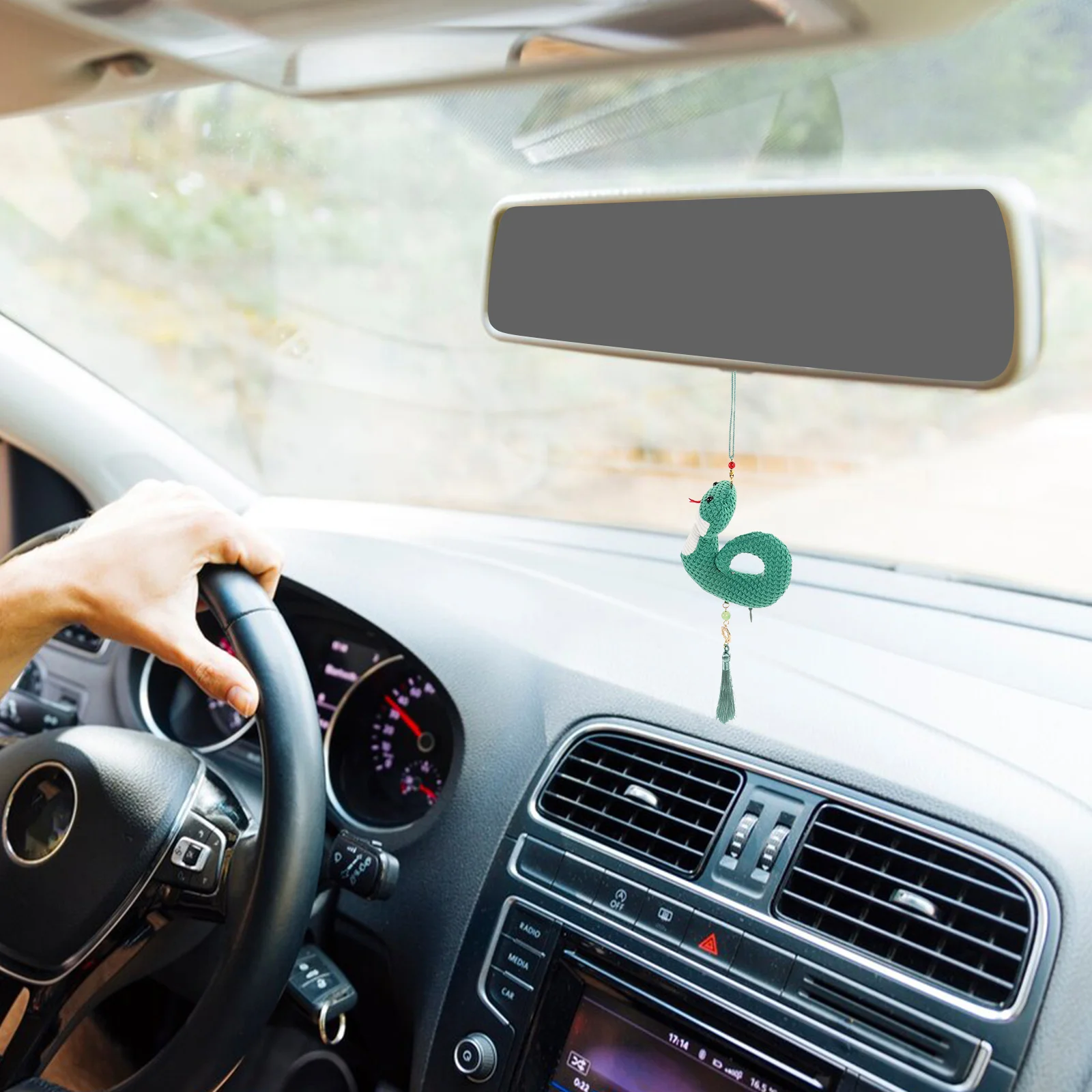Year of Snake Sachet Embroidered Car Rearview Mirror Pendant Green Women nament H made Traditional Craftsmanship Aromatic 
Year of Snake Sachet Embroidered Car Rearview Mirror Pendant Green Women nament H made Traditional Craftsmanship Aromatic