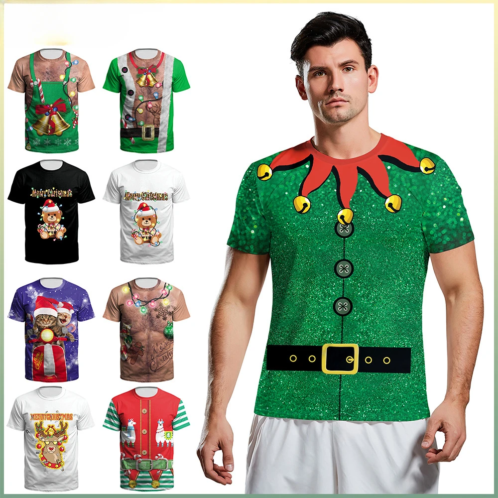 Funny Muscle Graphic Christmas Tree 3D Paint Men's/women's T Shirt 3D Printing Short-sleeved Plus Size Casual Male Tops
Funny Muscle Graphic Christmas Tree 3D Paint Men's/women's T Shirt 3D Printing Short-sleeved Plus Size Casual Male Tops