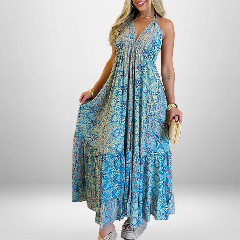 2025Best Seller in Europe and America Women's New Printed Fashionable Elegant Sling Dress Casual Loose Spring Dress
2025Best Seller in Europe and America Women's New Printed Fashionable Elegant Sling Dress Casual Loose Spring Dress