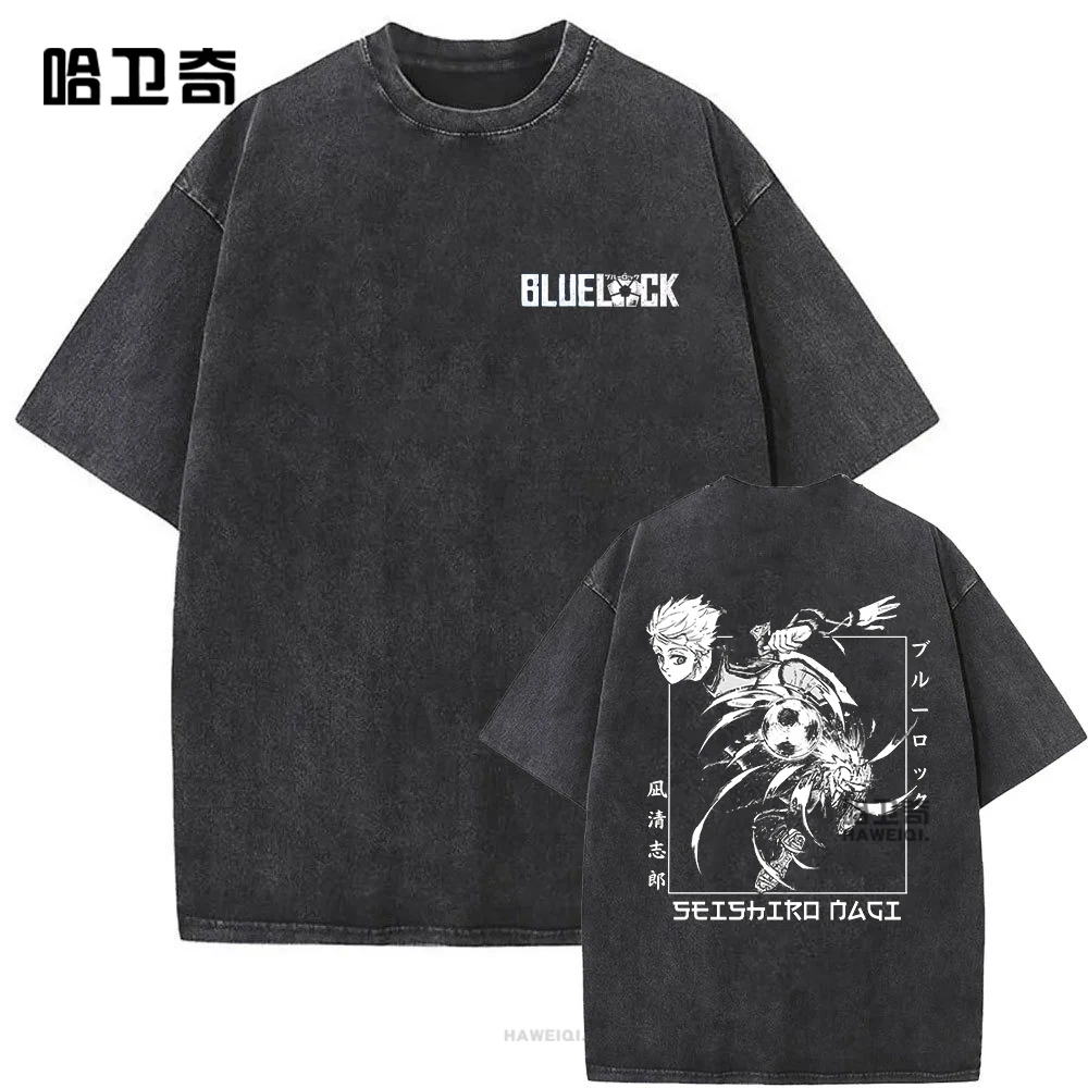 2025 American Streetwear Brand Blue Lock-Seishiro Nagi Washed Blue Prison Short-sleeved T-shirt for Men
2025 American Streetwear Brand Blue Lock-Seishiro Nagi Washed Blue Prison Short-sleeved T-shirt for Men