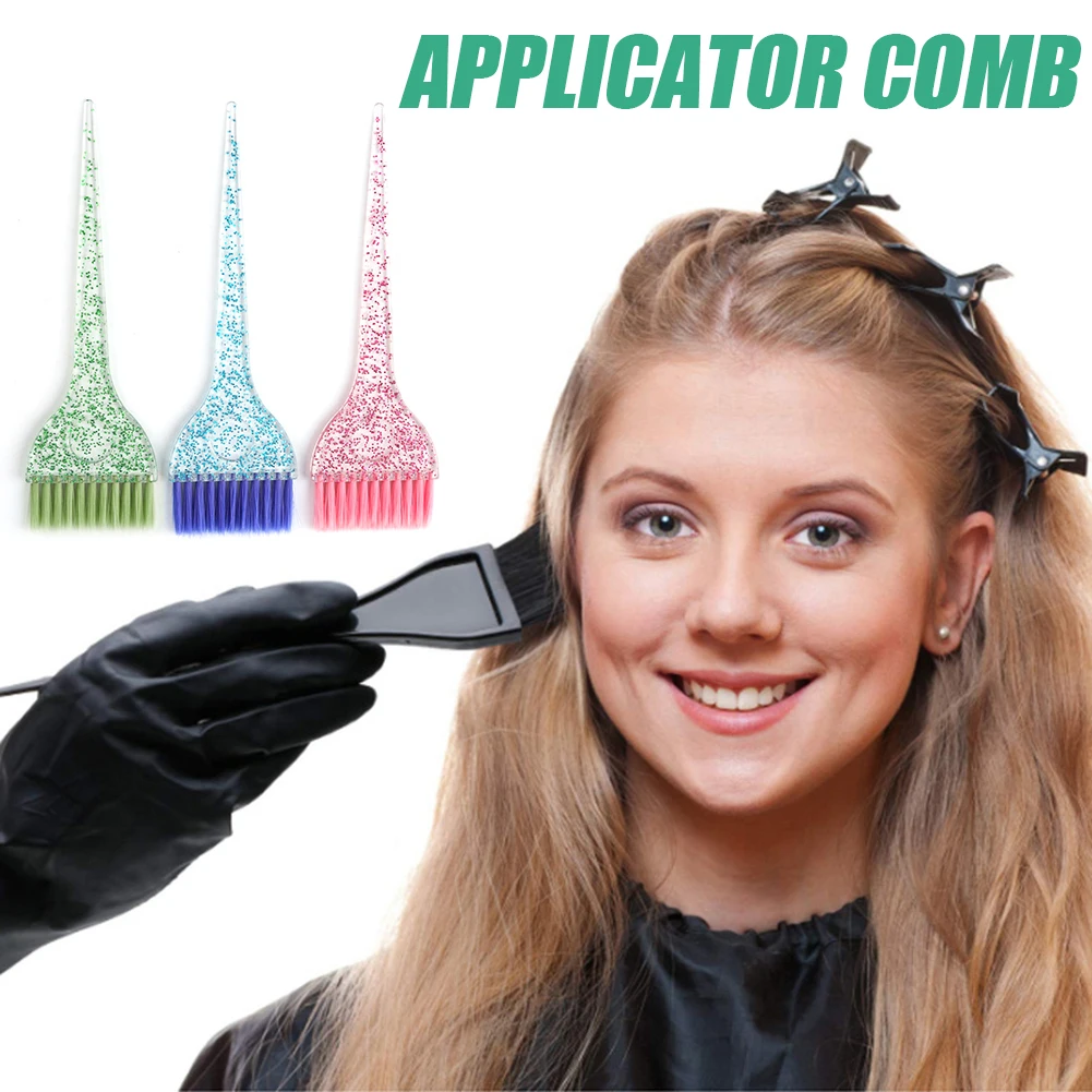 Professional Hair Coloring Comb Plastic Crystal Applicator for Hair Dyeing Salon
Professional Hair Coloring Comb Plastic Crystal Applicator for Hair Dyeing Salon