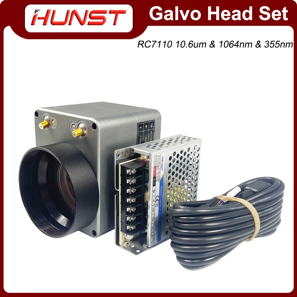HUNST Laser Scanning Galvanometer Lens Set RC7110 10.6um &1064nm & 355nm Aperture 10mm Galvanometer Scanner With Power Supply
HUNST Laser Scanning Galvanometer Lens Set RC7110 10.6um &1064nm & 355nm Aperture 10mm Galvanometer Scanner With Power Supply